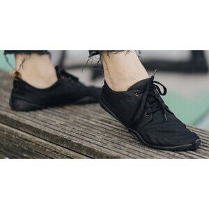 WILDLING Regeneration Tanuki Yoru Barefoot Shoes in Black Canvas Outdoor US 9